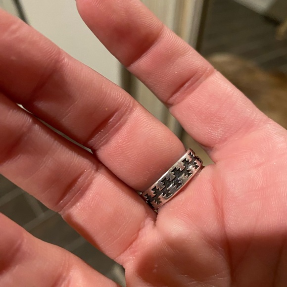 Navajo Sterling Silver Temé Ring - Picture 7 of 7